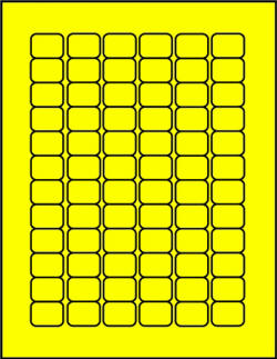 Fluorescent Yellow Canary Yellow 72 up sheet